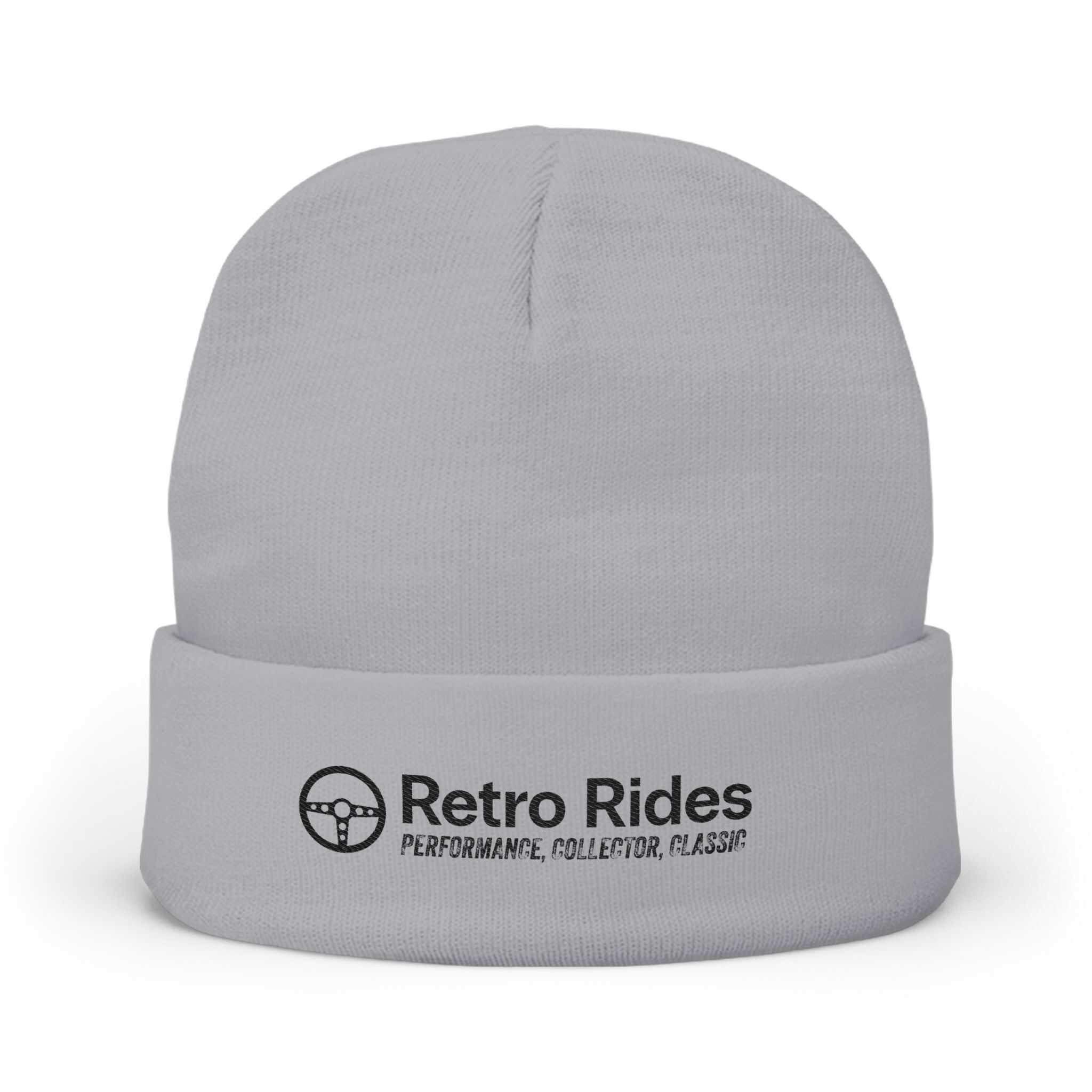 Retro Rides Embroidered Knit Beanie