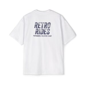 Retro Rides Distressed Vertical Logo Tee