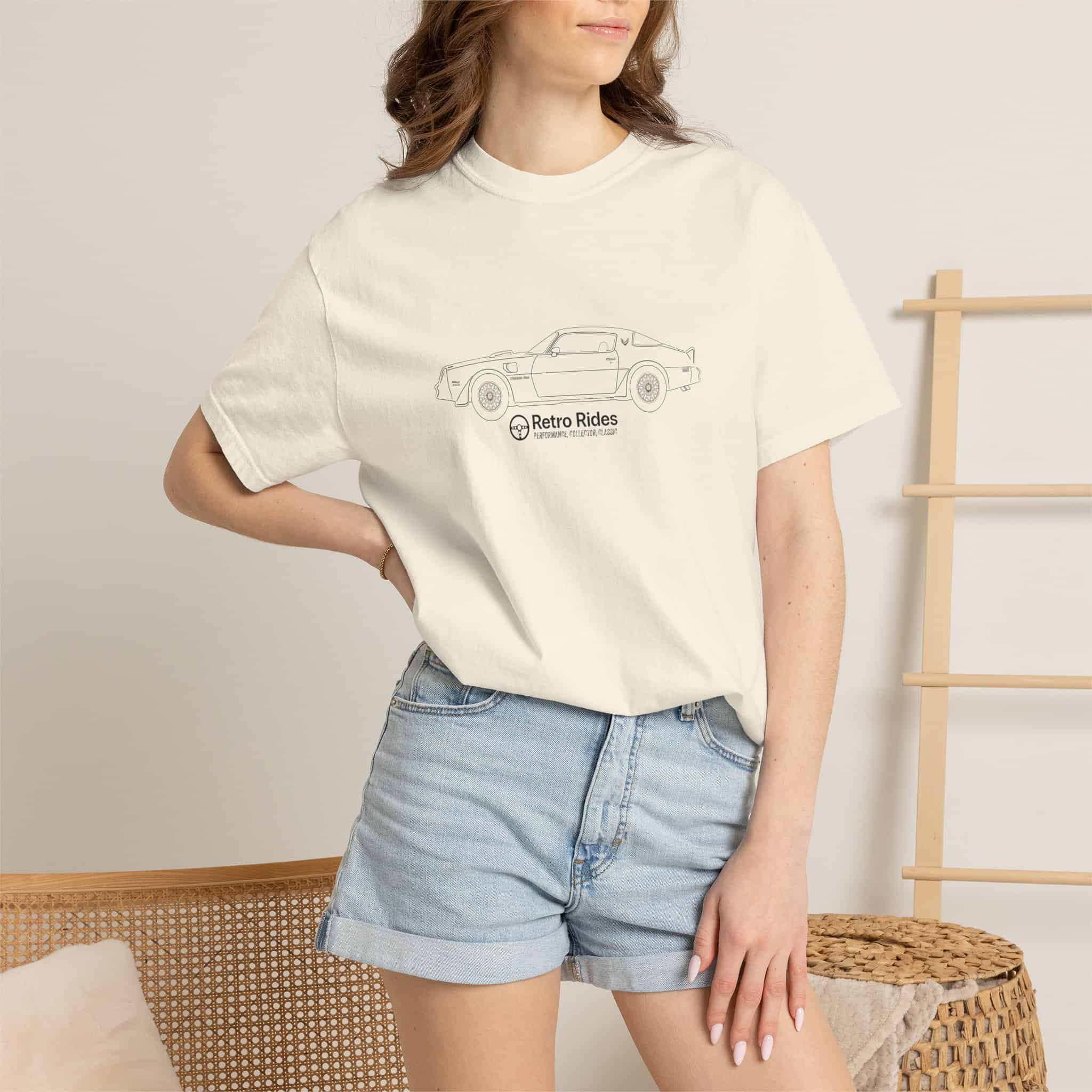 Classic Convertible Tee — 'Retro Riders' Lightweight Car Outline T-Shirt - Image 13