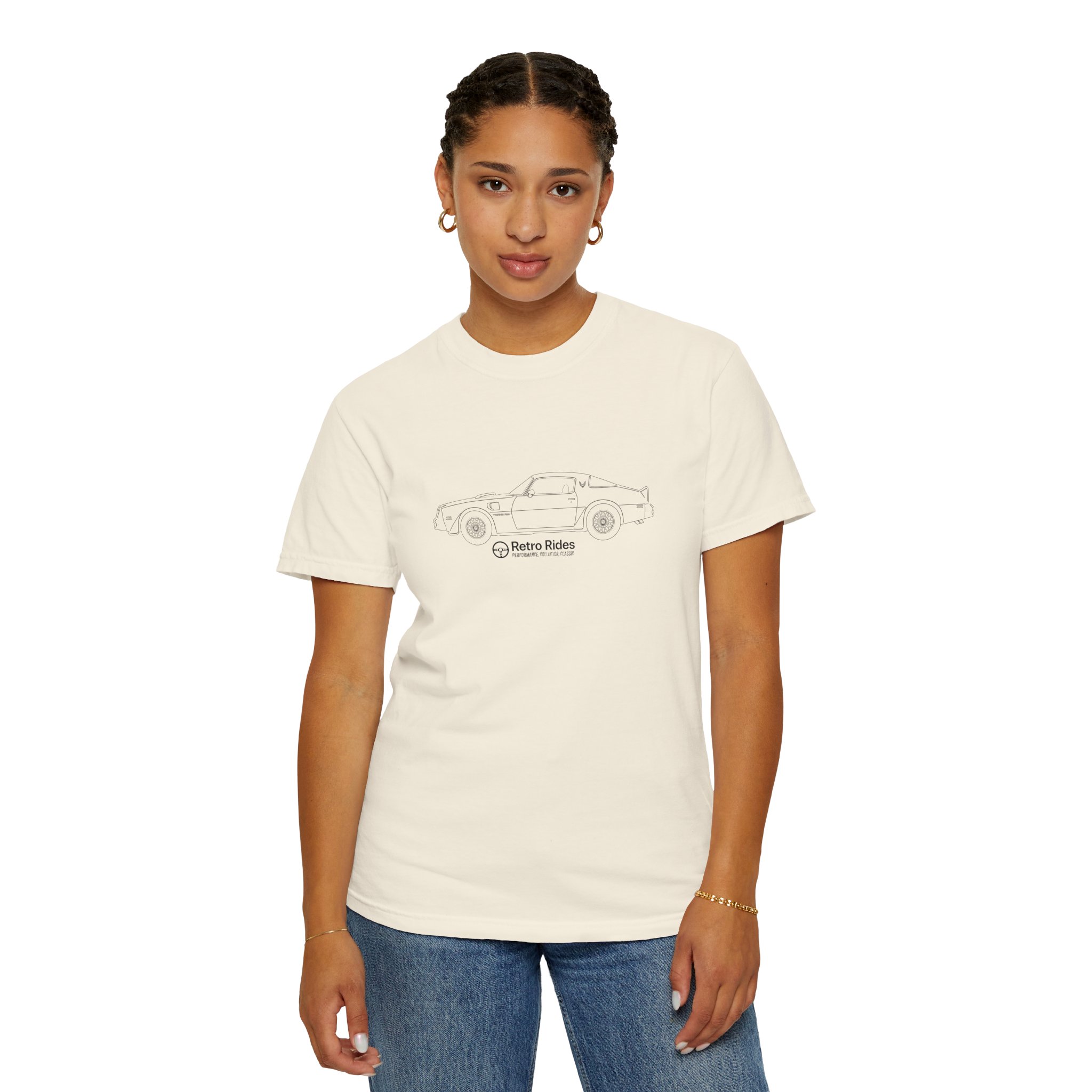Classic Convertible Tee — 'Retro Riders' Lightweight Car Outline T-Shirt - Image 14