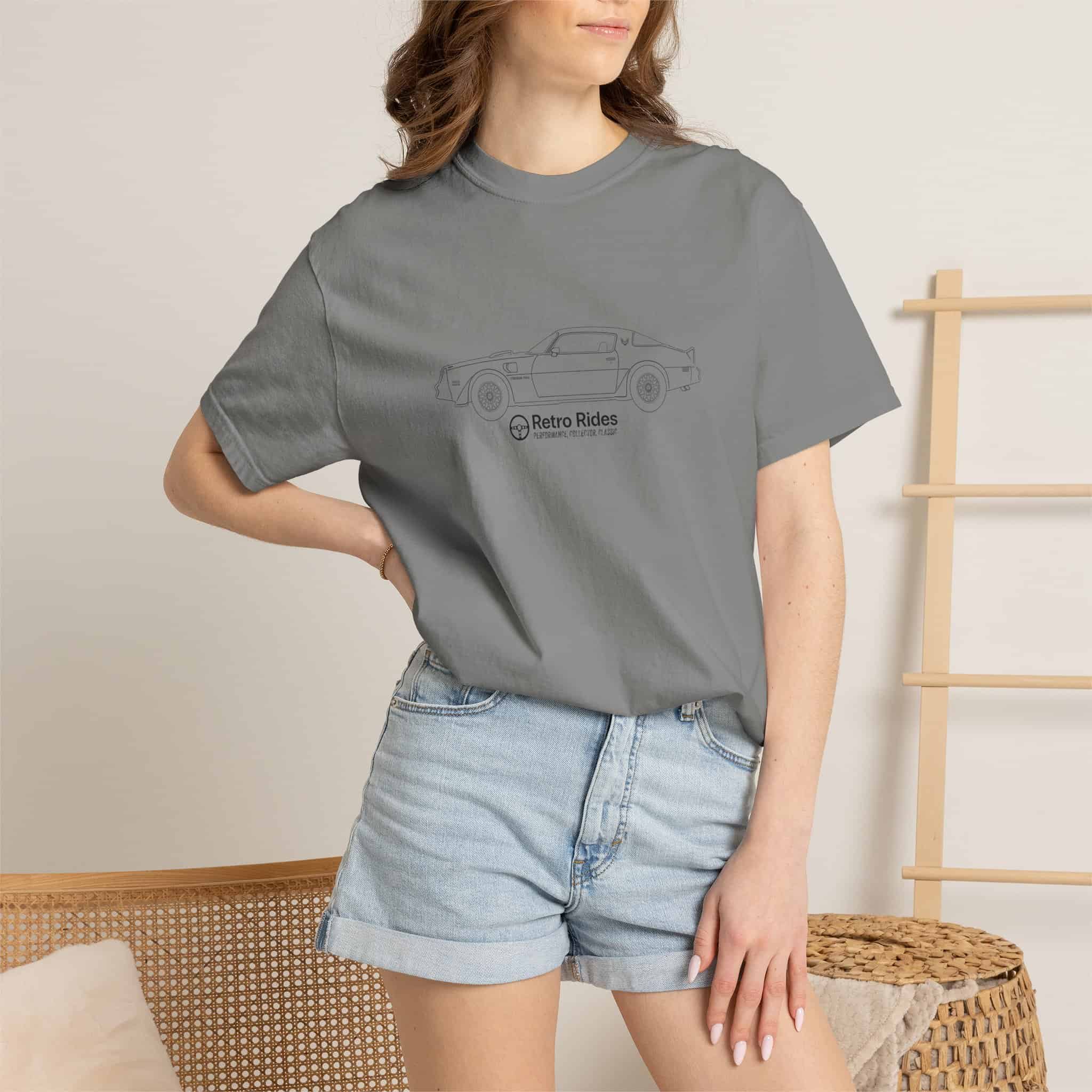 Classic Convertible Tee — 'Retro Riders' Lightweight Car Outline T-Shirt - Image 31
