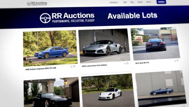 RR Auctions homepage no date