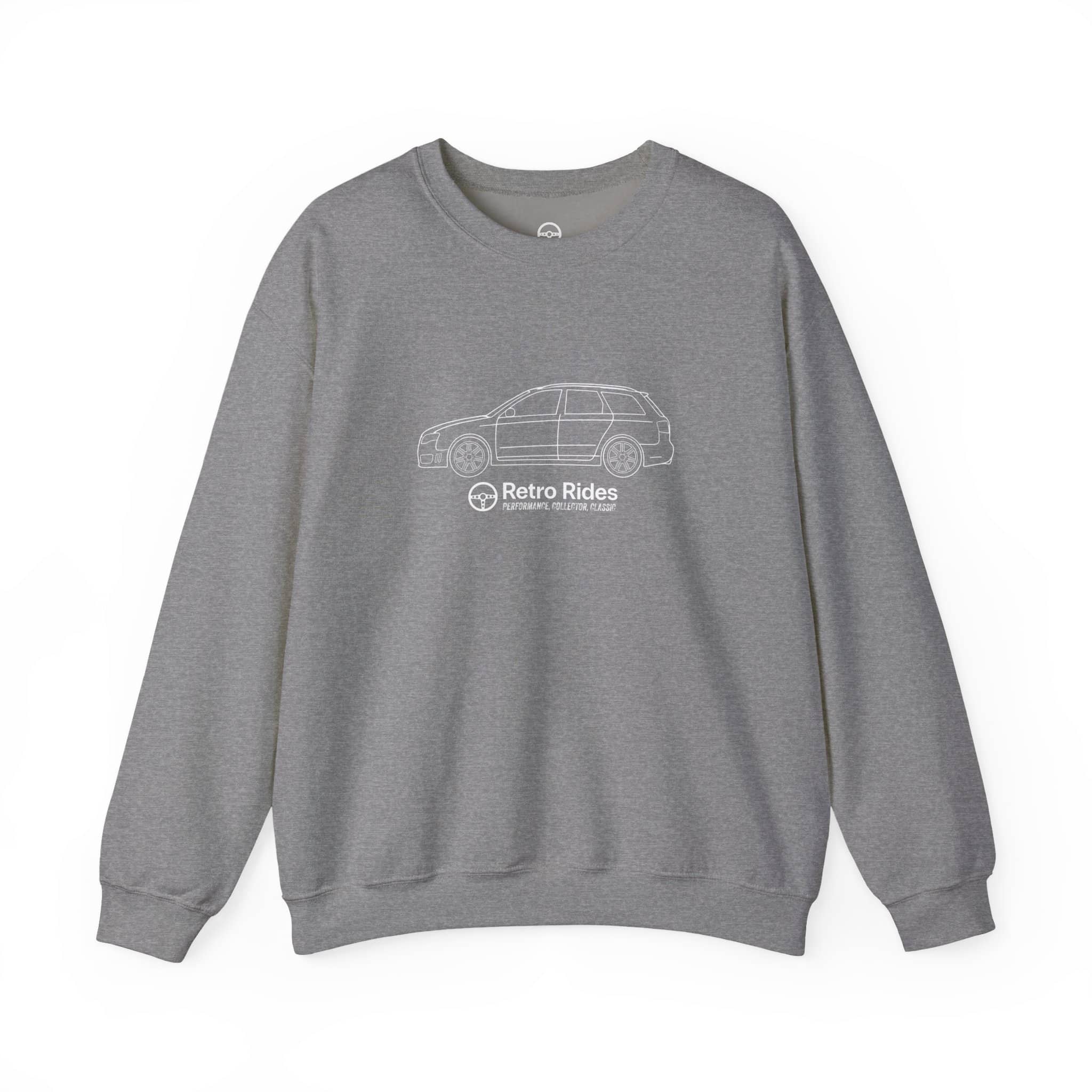 Retro Rides Crewneck Sweatshirt Audi RS4 Outline - Image 9