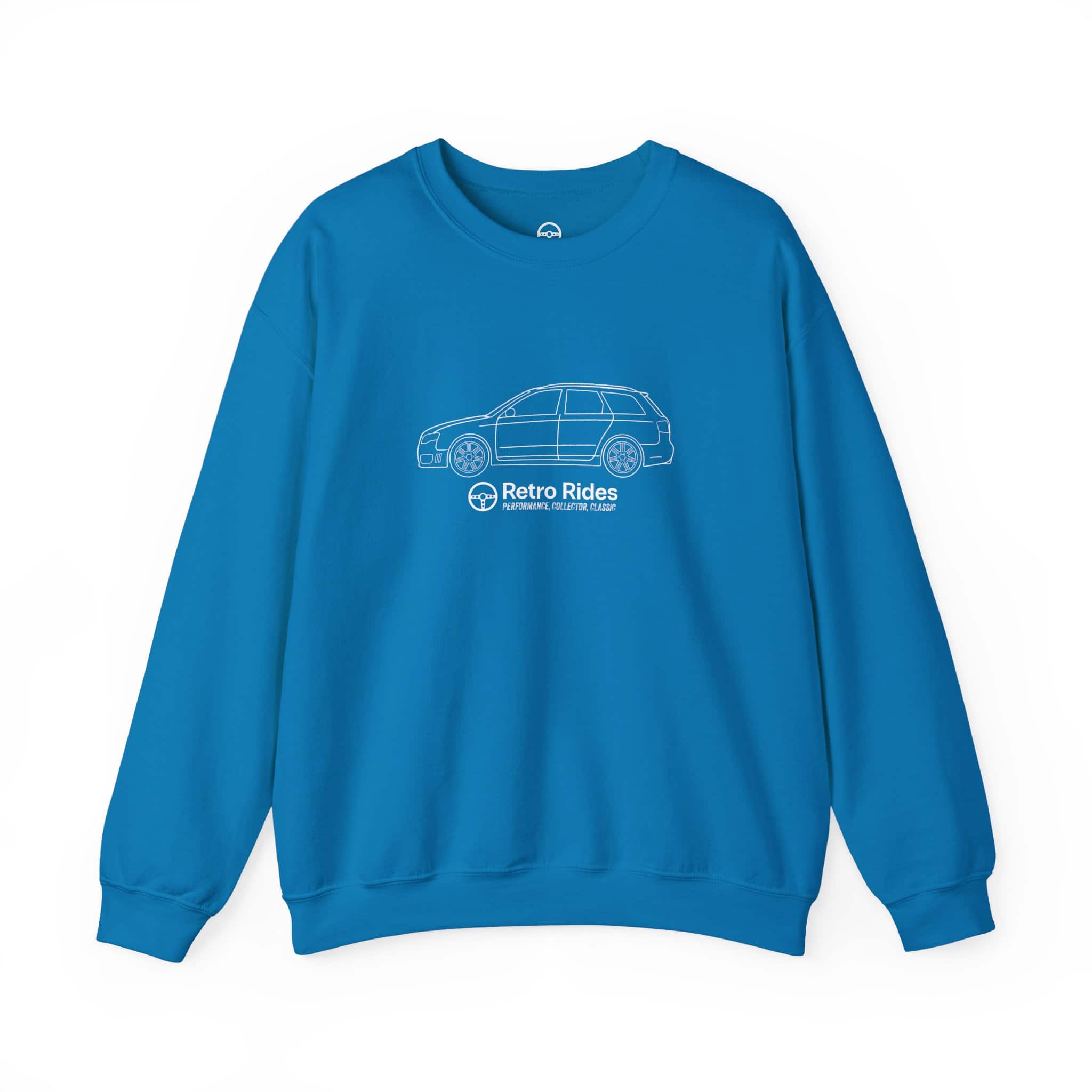 Retro Rides Crewneck Sweatshirt Audi RS4 Outline - Image 17