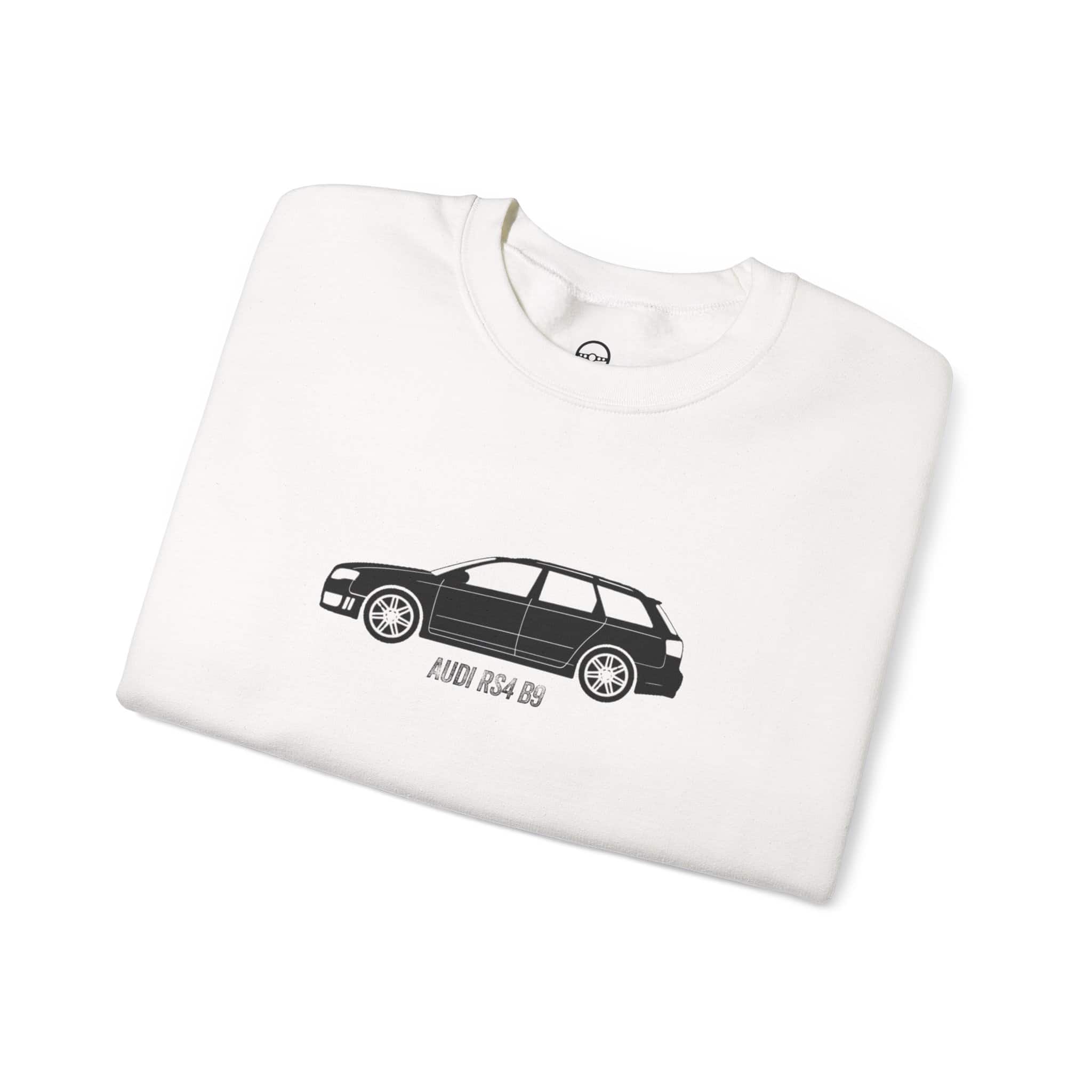 Retro Rides Crewneck Sweatshirt Audi RS4 Outline - Image 3