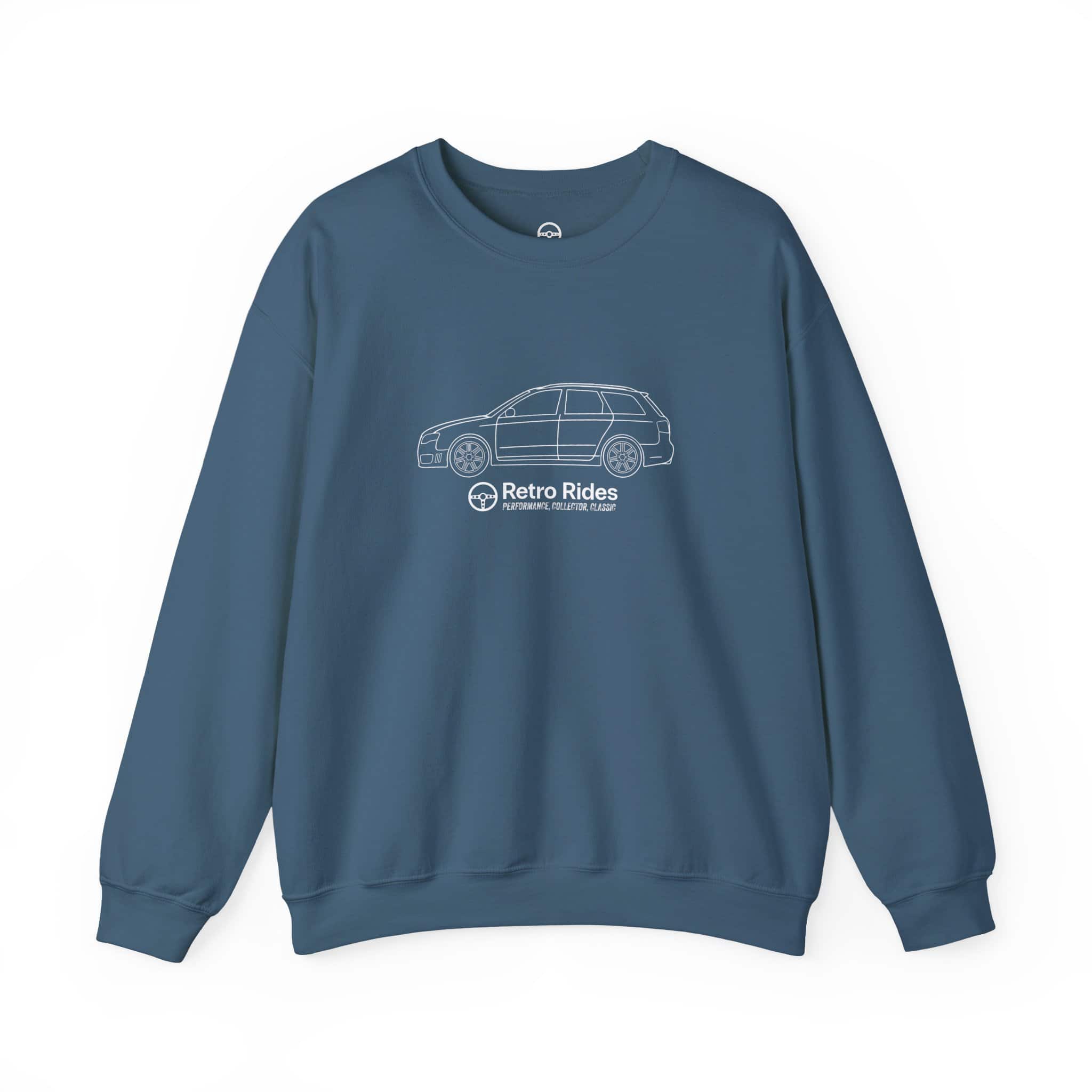 Retro Rides Crewneck Sweatshirt Audi RS4 Outline - Image 13