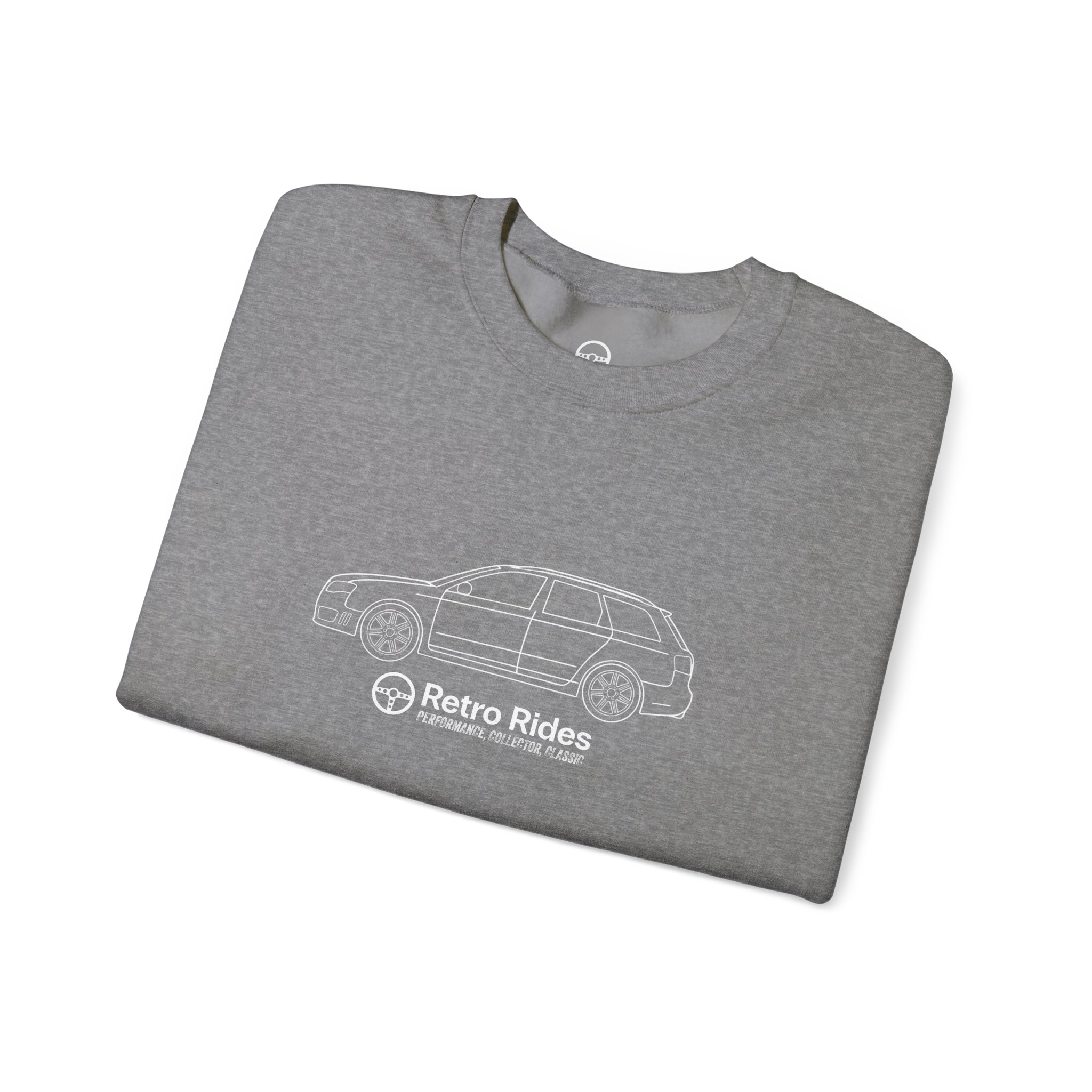 Retro Rides Crewneck Sweatshirt Audi RS4 Outline - Image 11