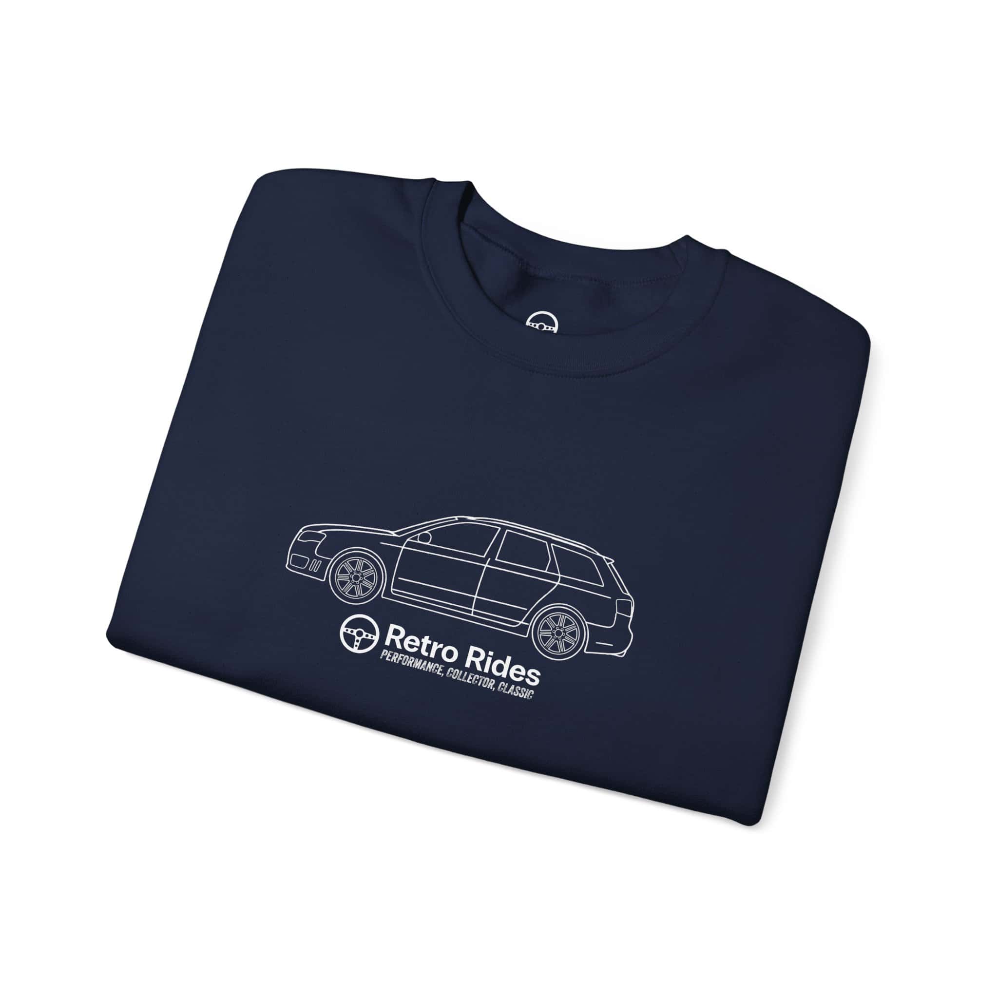 Retro Rides Crewneck Sweatshirt Audi RS4 Outline - Image 23