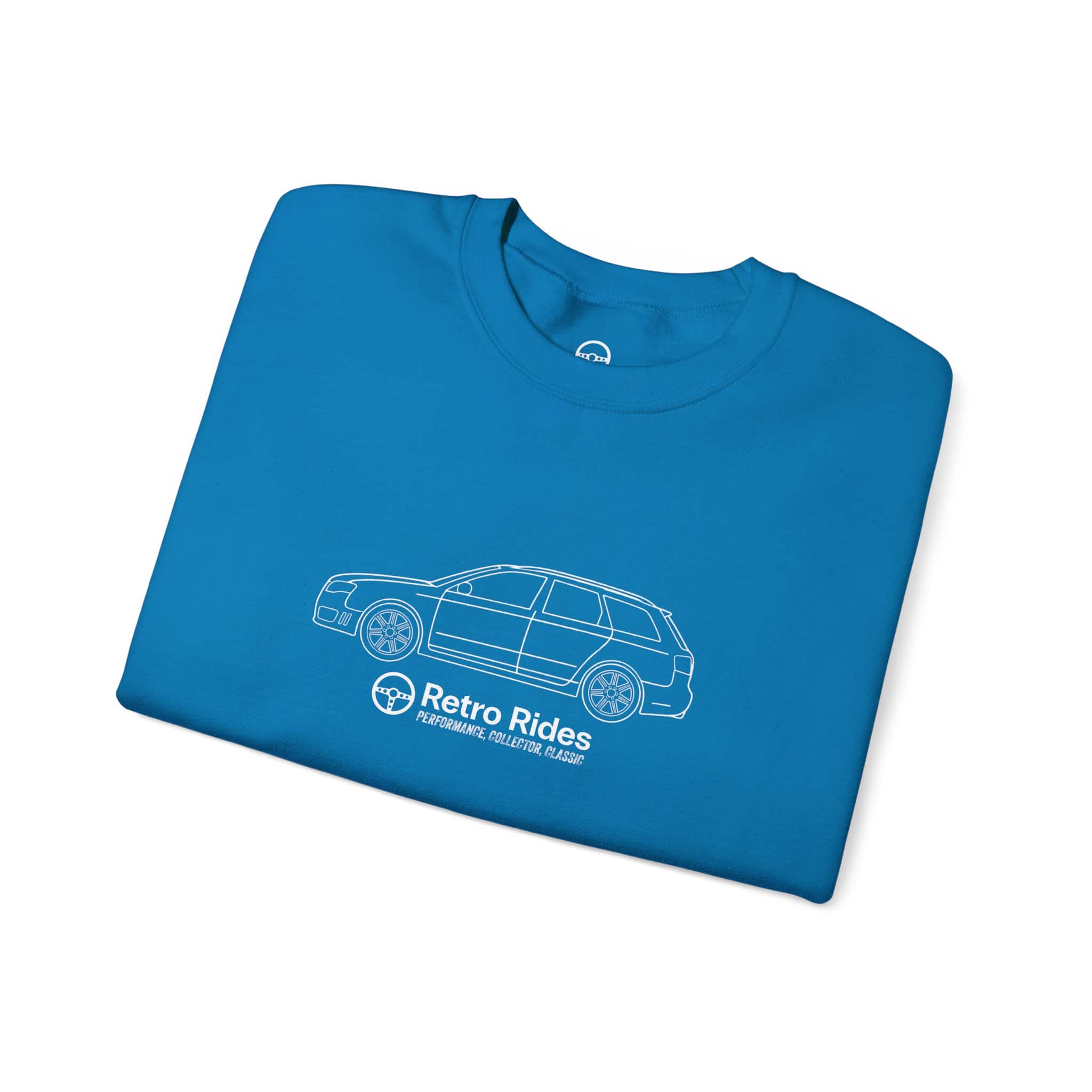 Retro Rides Crewneck Sweatshirt Audi RS4 Outline - Image 19