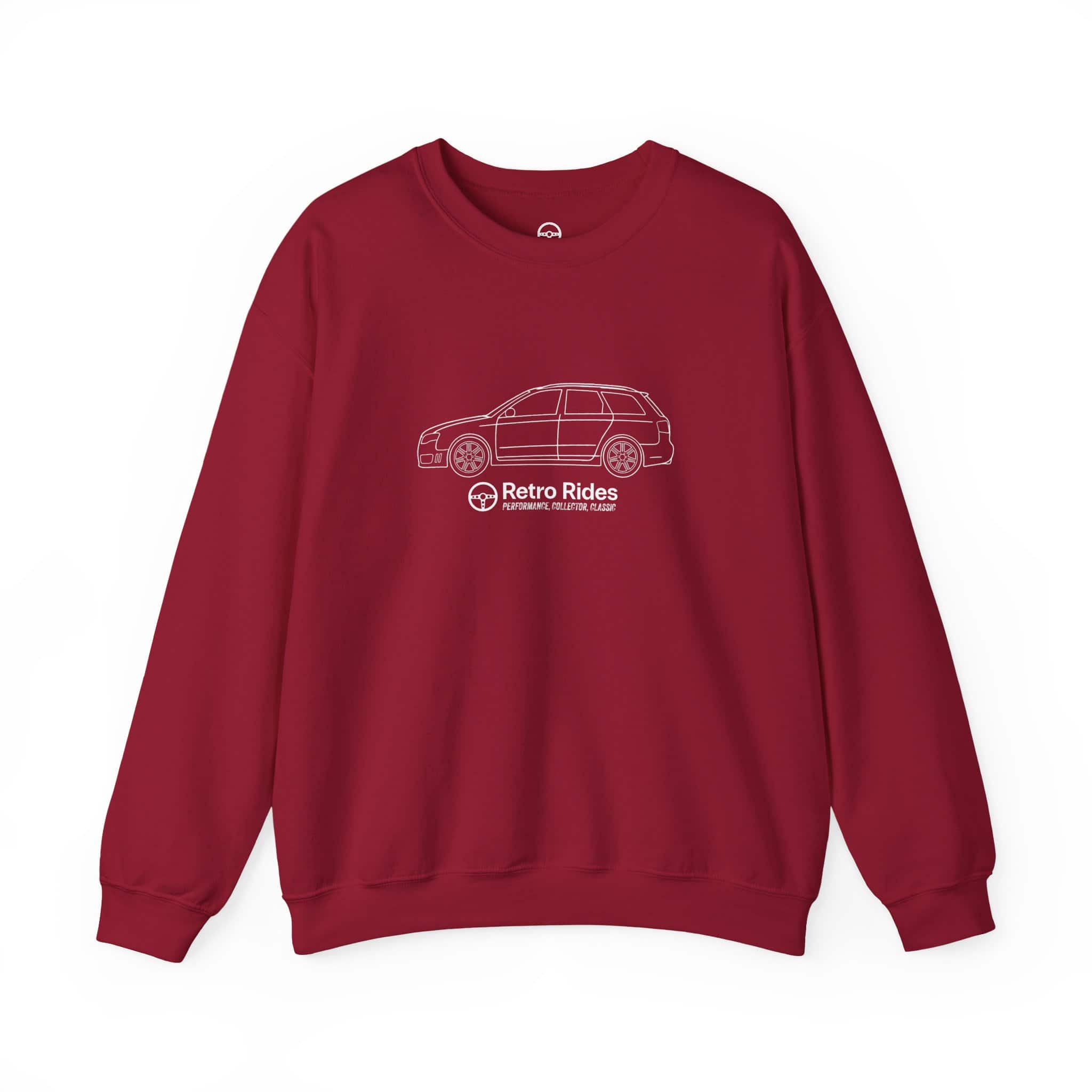 Retro Rides Crewneck Sweatshirt Audi RS4 Outline - Image 25