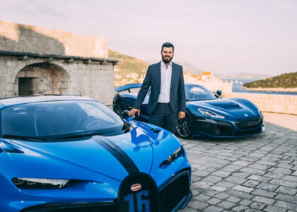 Mate Rimac with a Bugatti and a Rimac