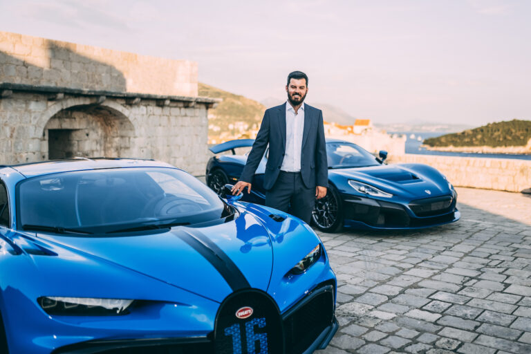 Mate Rimac with a Bugatti and a Rimac