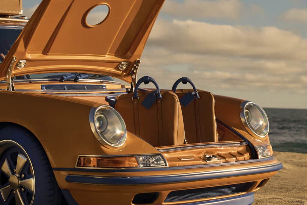 Front compartment with Louis Vuitton luggage