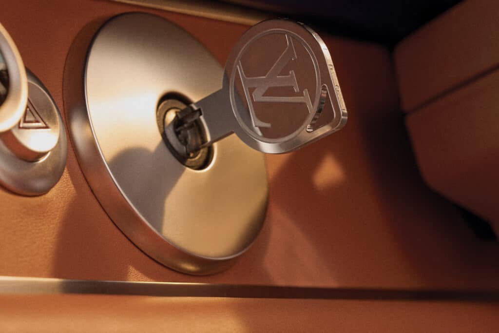 Detail of key with LV emblem
