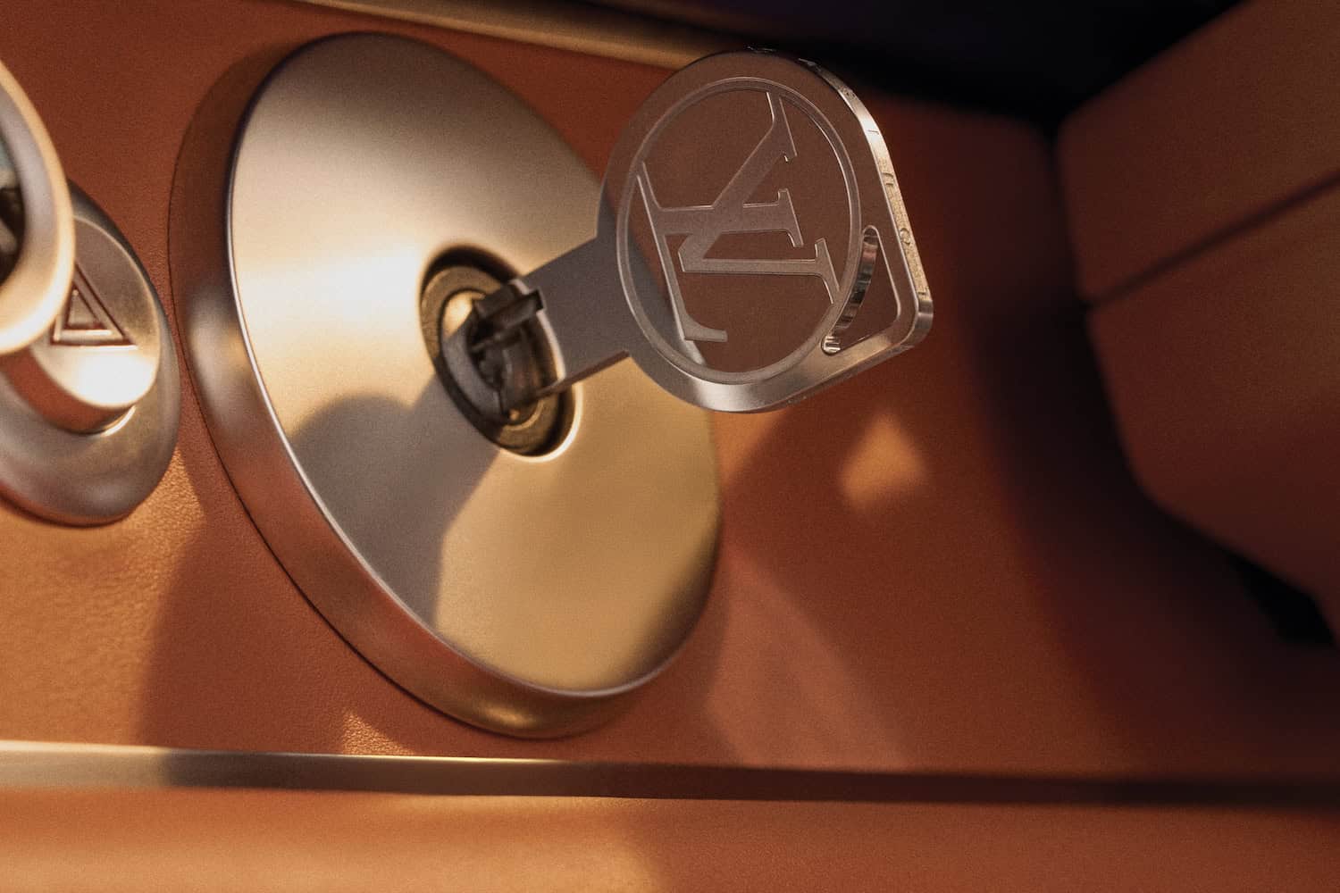 Detail of key with LV emblem
