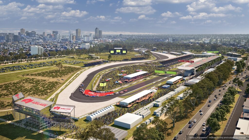 Adelaide Street Circuit – Supercars – Hero Aerial