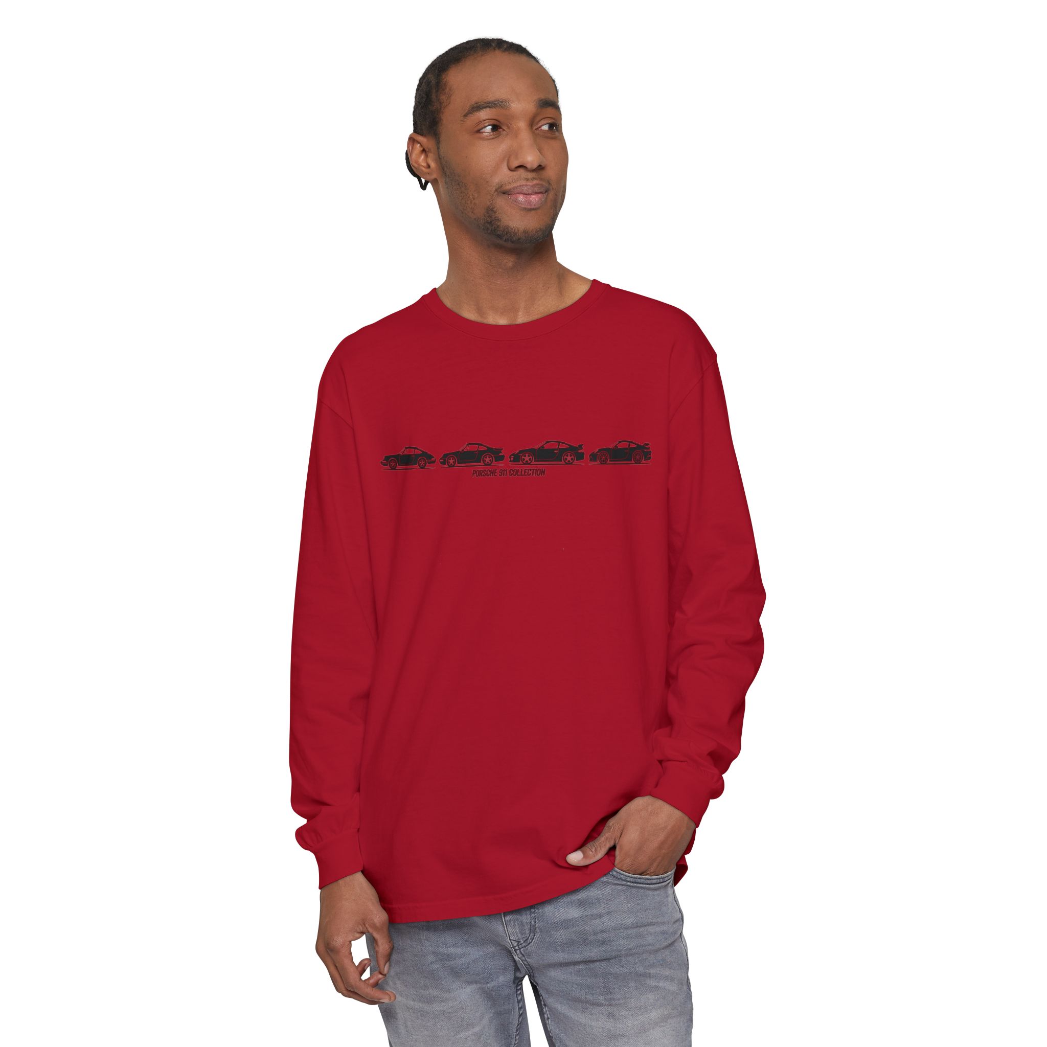 Retro Rides Porsche 911 Collection Long Sleeve T-Shirt - Image 45