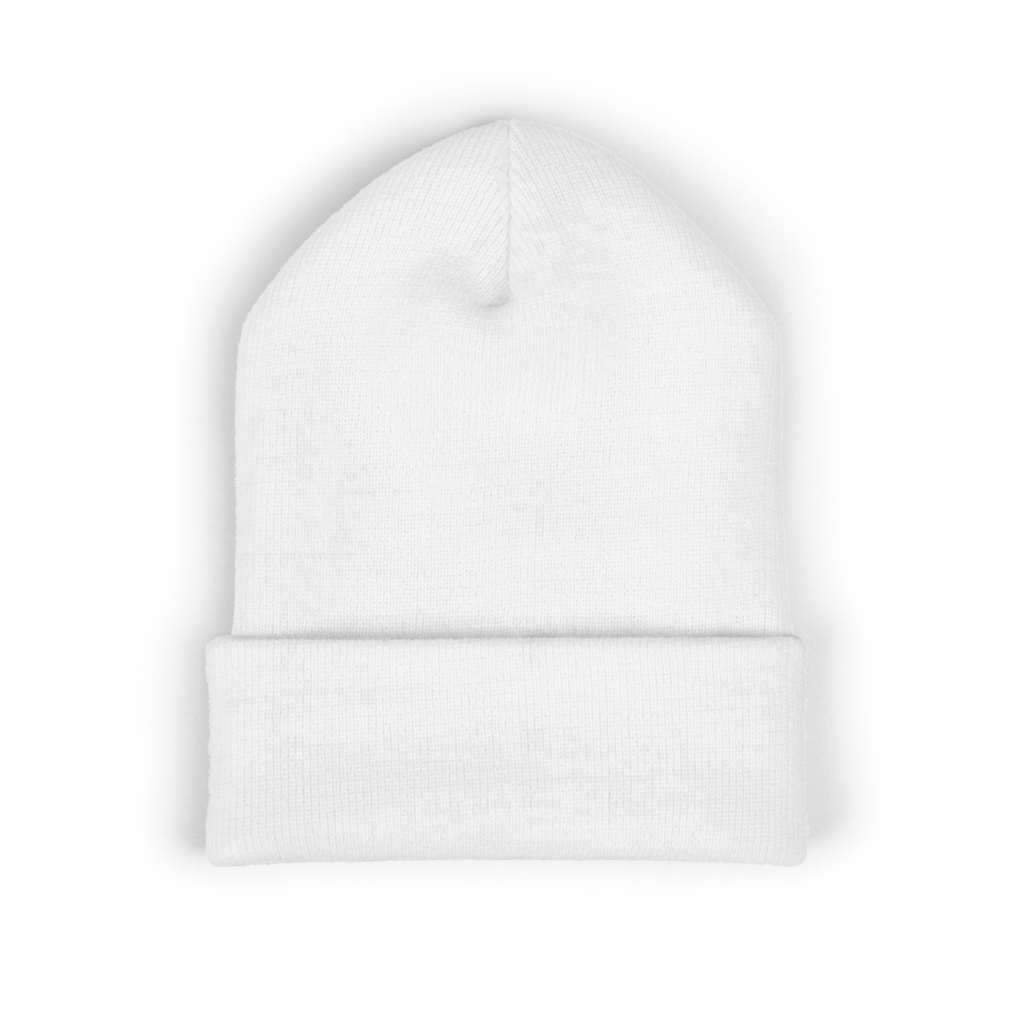 Retro Rides Embroidered Cuffed Beanie — Vintage Car Logo Knit Hat - Image 2