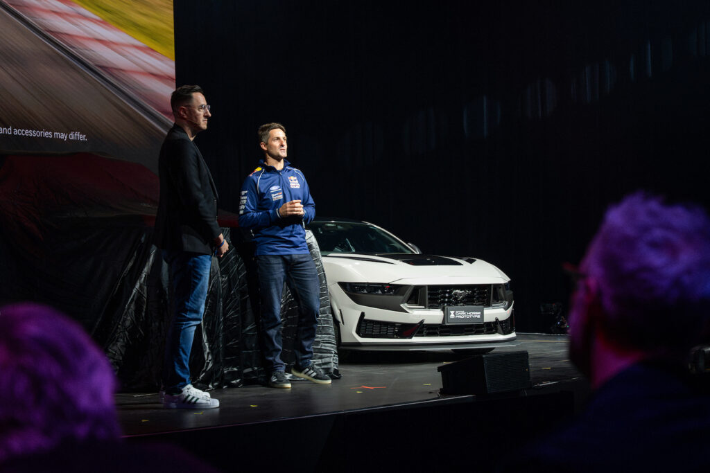 Ford Uncovered - Jamie Whincup with the Mustang Dark Horse T8 Spec