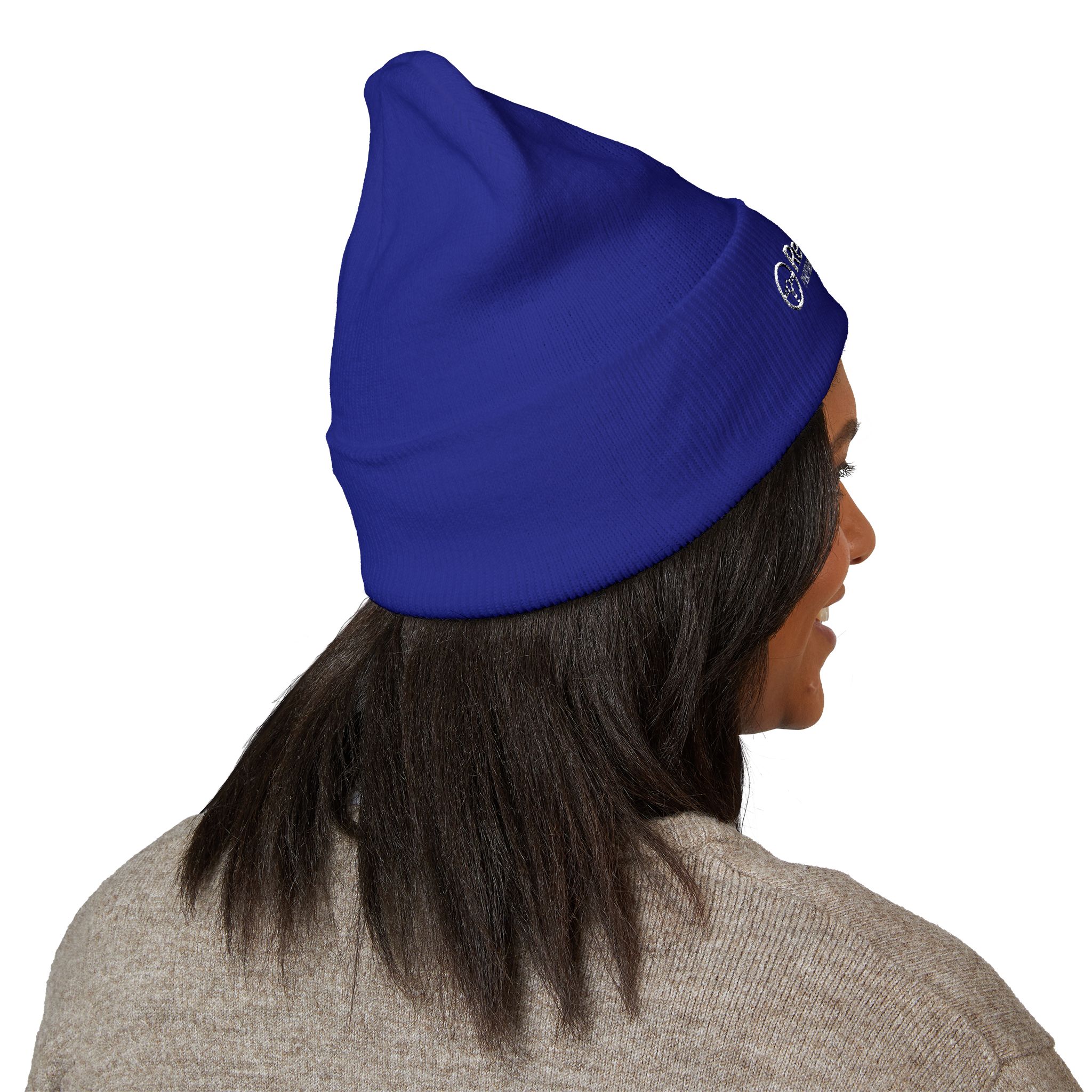 Retro Rides Embroidered Cuffed Beanie — Vintage Auto Logo Winter Hat - Image 4