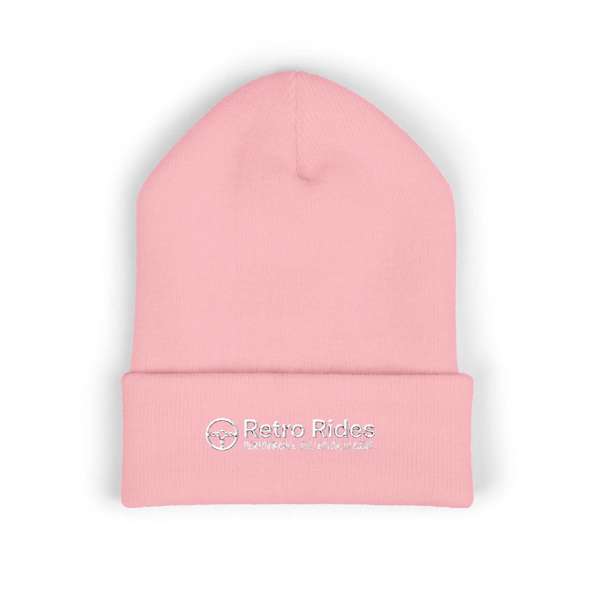 Retro Rides Embroidered Cuffed Beanie — Vintage Auto Logo Winter Hat - Image 13