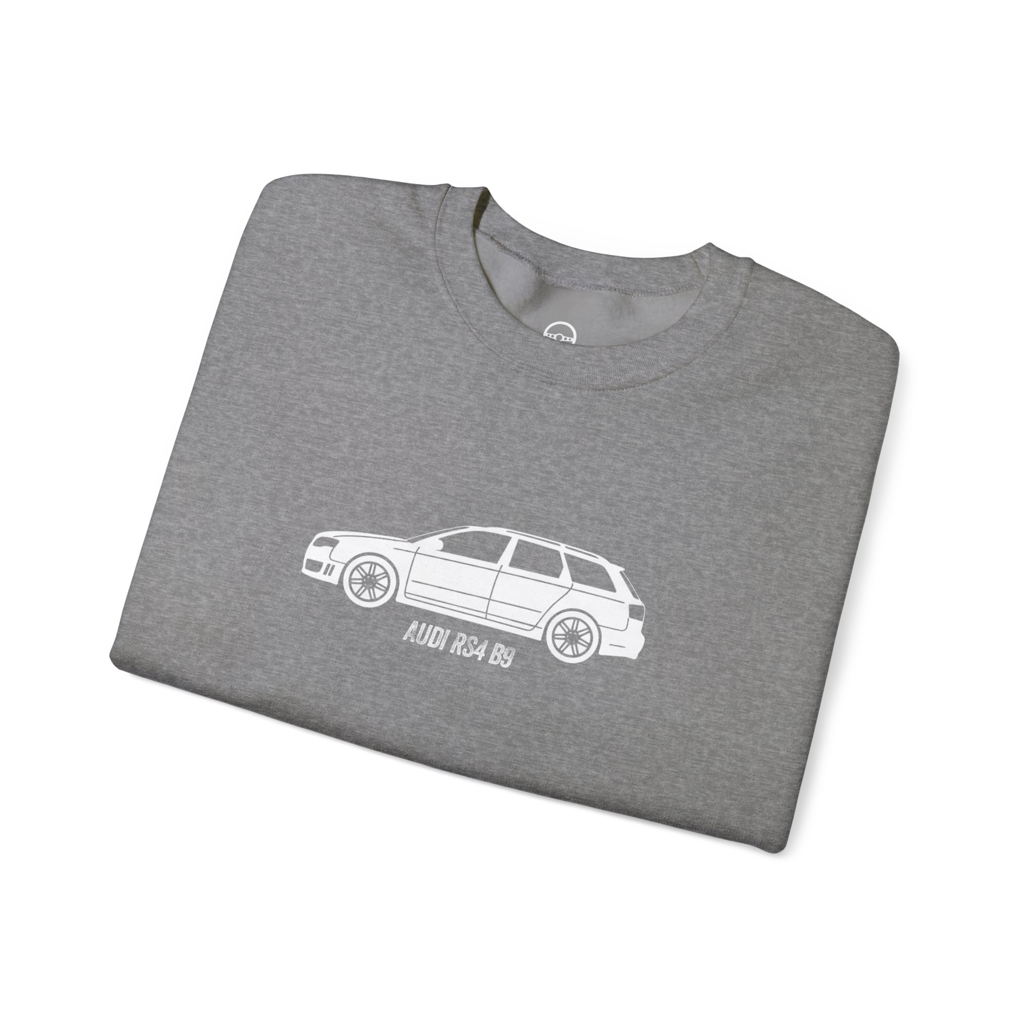 Retro Rides Crewneck Sweatshirt Audi RS4 Outline - Image 3