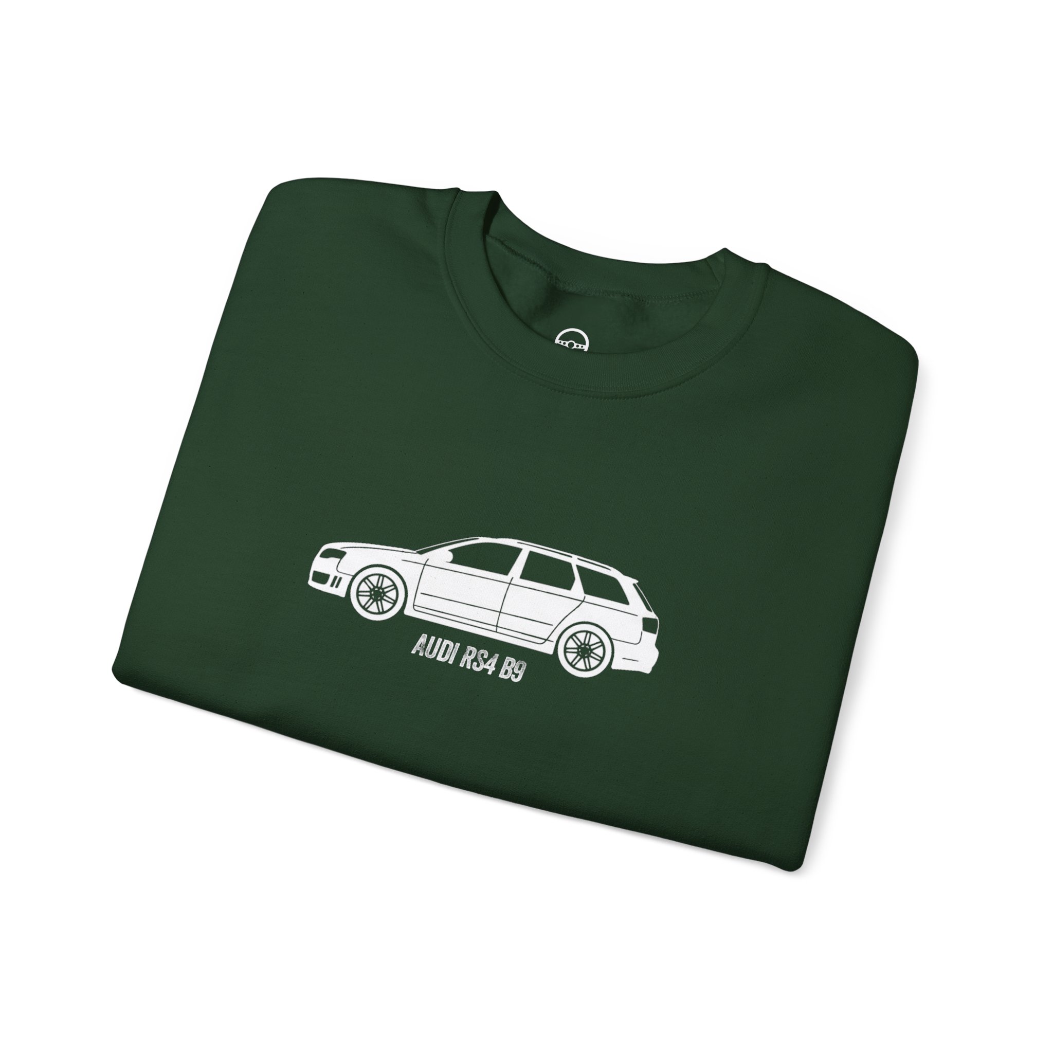 Retro Rides Crewneck Sweatshirt Audi RS4 Outline - Image 43