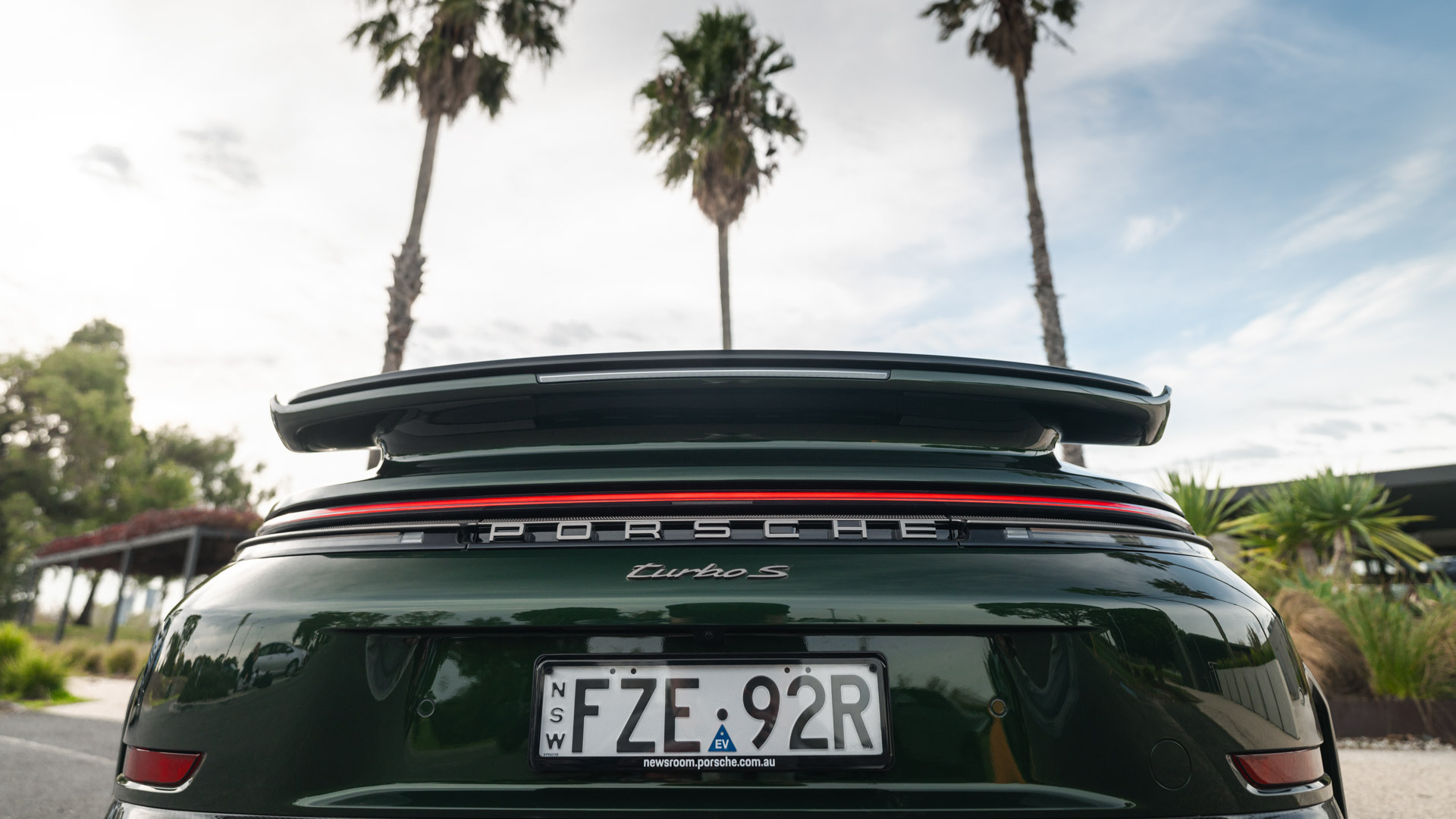 Porsche 911 Turbo S, rear view